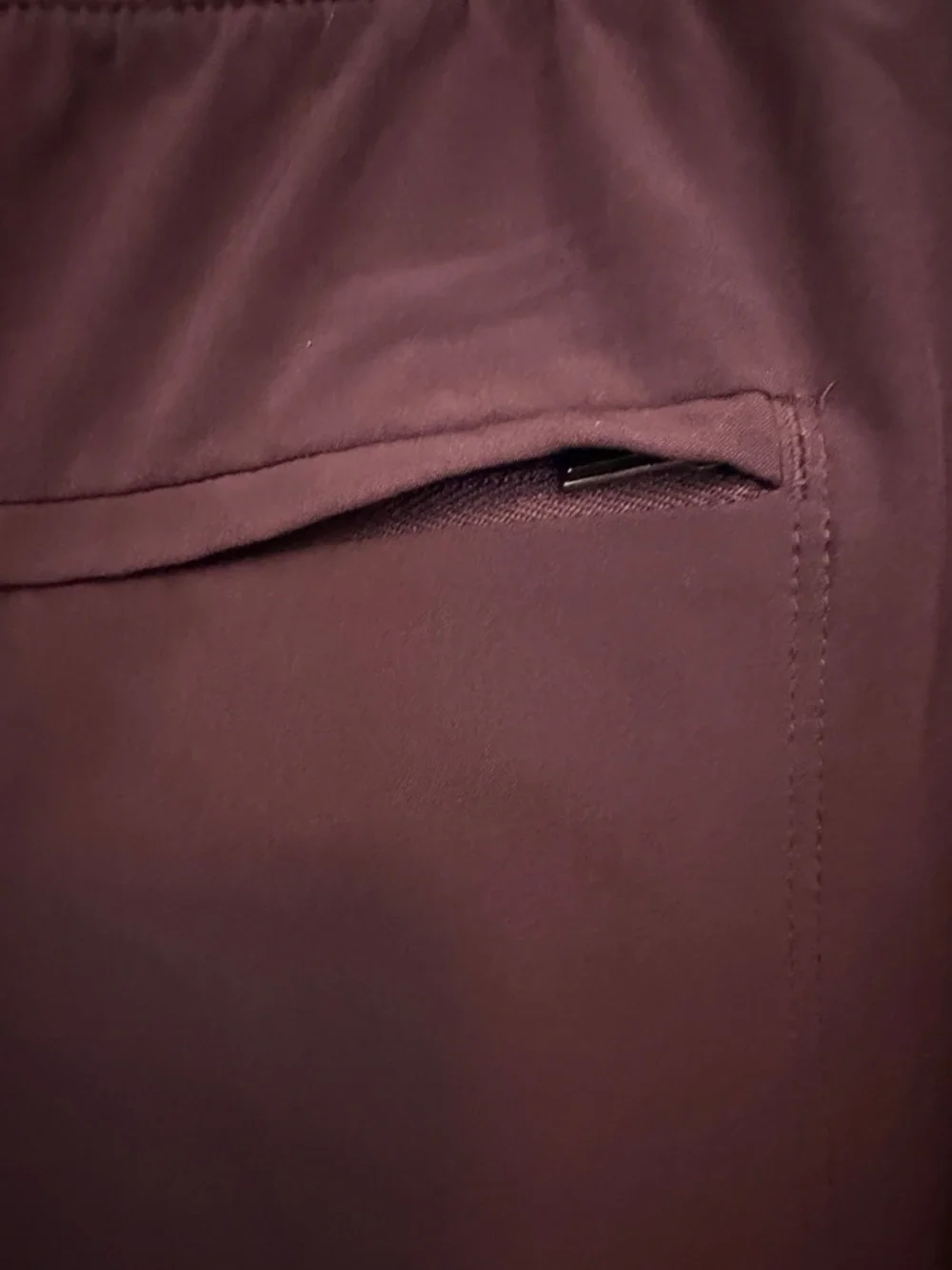 Athleta Burgundy Drawstring-Free Track Joggers - Picture 5 of 6